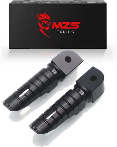 Miniatura 16 de MZS Estriberas de motocicleta compatibles con ZX4R ZX4RR ZX25R EX 400 Z400 2018-2025, estriberas delanteras ajustables para pedal, color negro CNC