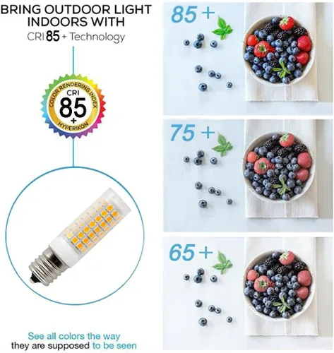 Miniatura 4 de 8206232A Bombilla LED para microondas E17, bombilla de campana extractora, S11 T8 T7 E17 base intermedia Reemplaza 1890433 8206232 AP4512653