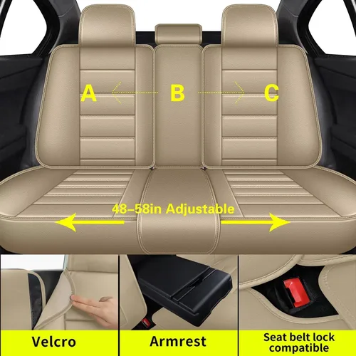Miniatura 2 de IKABEVEM Juego completo de fundas de asiento de automóvil para Chevrolet/Chevy Colorado 2015-2025 2026: accesorios interiores de automóvil de 5