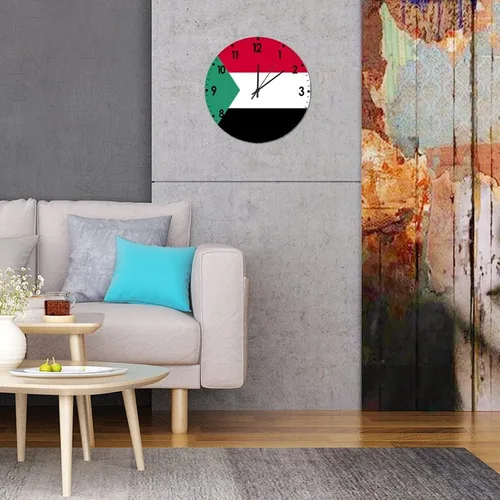 Miniatura 383 de Cheyan Reloj de pared con bandera de Canadá de 12 pulgadas, silencioso, sin tictac, de PVC, funciona con pilas, reloj redondo decorativo, regalo