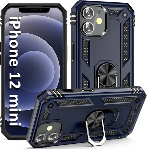 Miniatura 8 de ADDIT i Phone 12 Pro Max - Funda para iPhone 12 Pro Max, con anillo de soporte, soporte ajustable, grado militar, protección resistente, a prueba
