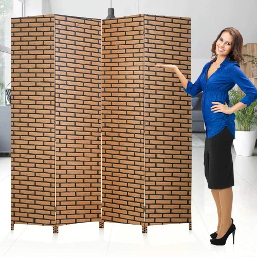 Miniatura 8 de Divisores de habitación y pantallas de privacidad plegables, 4 paneles de 6 pies, divisor de separación de habitación portátil plegable de 6 pies