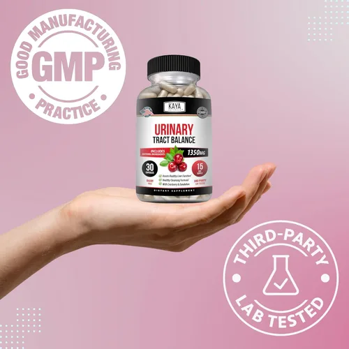 Miniatura 6 de Kaya Naturals - D-manosa - Limpieza del tracto urinario UT y salud de la vejiga - Hecho con arándano, hibisco y raíz de diente de león - Cápsulas