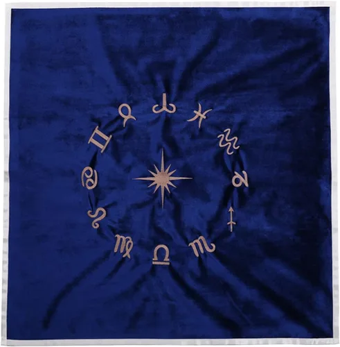 Miniatura 4 de BLESSUME Wizard Tarot Mantel y bolsa cuadrada de terciopelo adivinación Tarot (Azul 2)