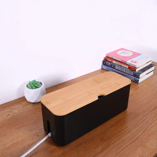 Miniatura 6 de Juego de Cajas de Gestión de Cables Changsuo, Cajas Organizadoras de Cables para Extensión de Cables, Tira de Alimentación, Protector Contra