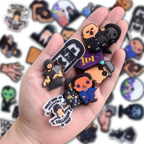 Miniatura 3 de 30 dijes de decoración de zapatos para zuecos, accesorios para niños y niñas, recuerdos de fiesta, Metal no precioso., No es una piedra preciosa