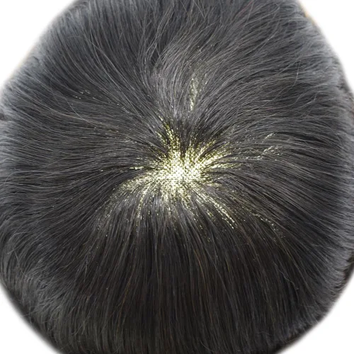 Miniatura 3 de Mens Toupee Hair Replacement System For Men Durable Fine Mono Hair Piece For Men Toupee For Men Real 100% Human Hair System Protesis Capilar Para