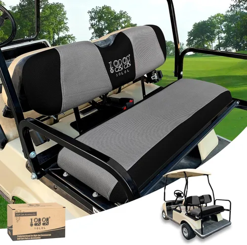 Miniatura 8 de 10L0L Golf Cart Seat Covers, Super Comfort Cooler Than Vinyl Seat Cover, Front and Rear Seat Cover for Yamaha EZGO Club Car, No Drilling Breathable