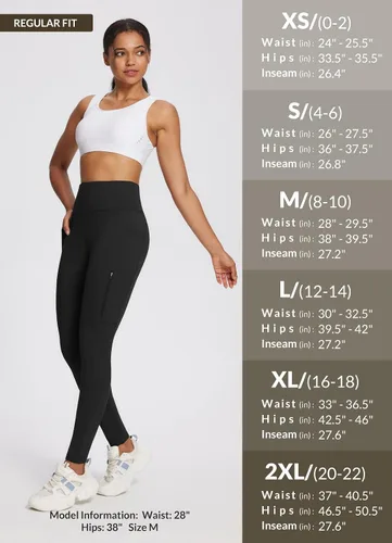 Miniatura 40 de baleaf Leggings con forro polar para mujer, impermeables, pantalones de senderismo de invierno, mallas térmicas para correr, bolsillos