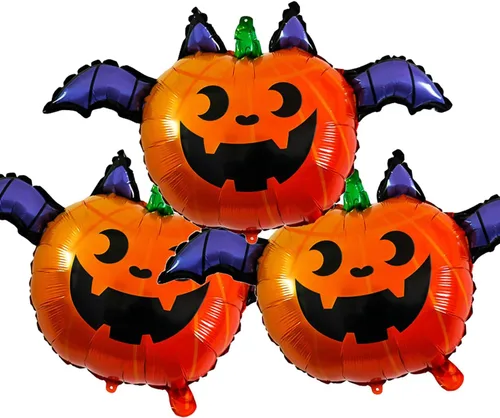 Miniatura 22 de Globos de murciélago para Halloween, globos de aluminio para fiestas temáticas de murciélagos, suministros de decoración de Halloween, cumpleaños