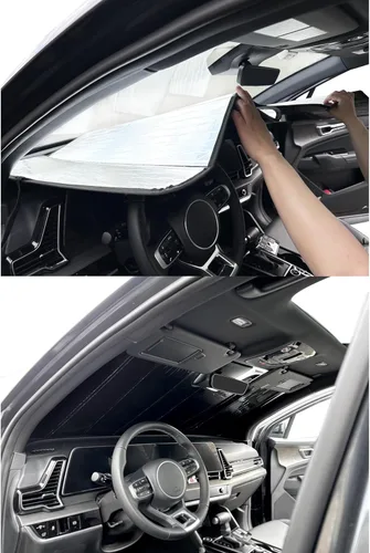 Miniatura 9 de Parasol plegable para parabrisas de ajuste personalizado para Honda CR-V CRV, SUV, híbrido (no para modelos EV), 2026 2025 2024 2023, protector UV