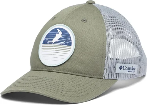 Miniatura 10 de Columbia Parche PFG Trucker Snap Back Placa de matrícula gris frío/Tx