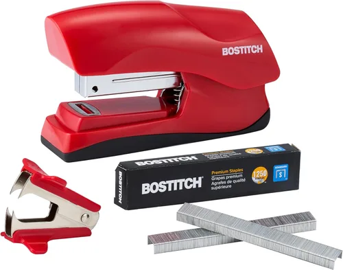 Miniatura 12 de Bostitch Office - Engrapadora de servicio pesado de 40 hojas con 1250 grapas y removedor de grapas, tamaño de engrapadora pequeña, cabe en la palma