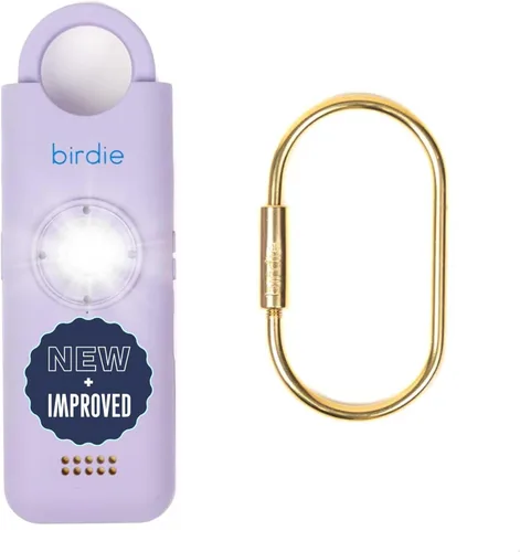 Miniatura 19 de She's Birdie Nueva versión 3.0 – La alarma de seguridad personal original para mujeres por mujeres, sirena fuerte, luz de flash y batería recargable