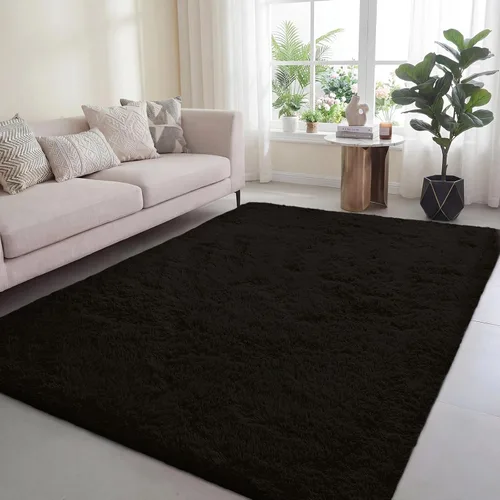 Poboton Alfombras de área lavables a máquina de 8 x 10 pies para sala de estar, dormitorio, alfombra suave y esponjosa, alfombra de suelo interior