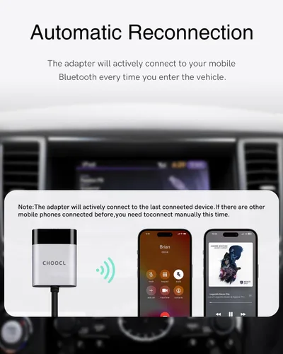 Miniatura 6 de Adaptador USB Bluetooth para coche aptX-HD Sound- Compatible con Infiniti, Honda, Toyota, Lexus, GMC, Volvo, Ford, Mazda sin Bluetooth de coche