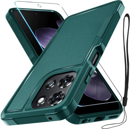 Miniatura 24 de Funda compatible con Moto G 5G 2024, cuerpo completo, resistente, resistente, a prueba de golpes, con correa de cordón, protector de pantalla