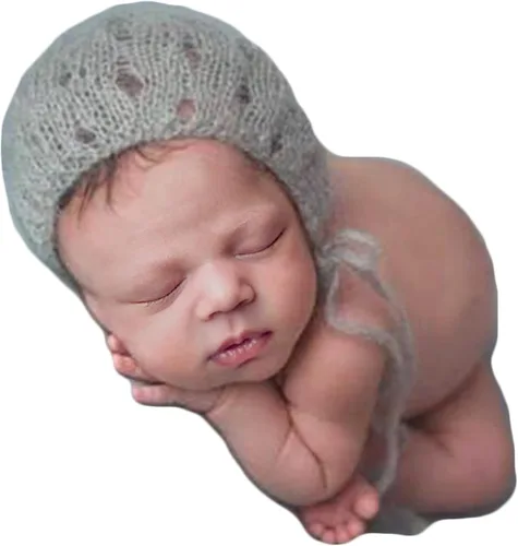 Miniatura 4 de Zeroest Accesorios de fotografía para bebé, traje de sesión de fotos para niño y niña, disfraz de ganchillo recién nacido, ropa de punto para bebés