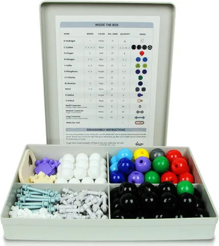 Miniatura 2 de Conjunto de estudiante de química orgánica molecular modelo – configuraciones y orbitales