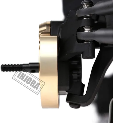 Miniatura 6 de INJORA AXI03007 - Tapa de dirección para nudillos de latón para 1:10 RC Crawler AXAIL SCX10 III AXI03007 y Capra 1.9 UTB AXI03004, 2