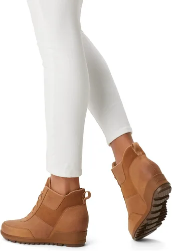 Miniatura 6 de SOREL Botín Evie Sport de encaje para mujer gamuza y piel impermeables tenis de cuña al tobillo botines