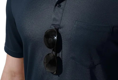 Miniatura 6 de YSENTO Camisas polo para hombre ajuste seco manga corta cuello y bolsillo para golf