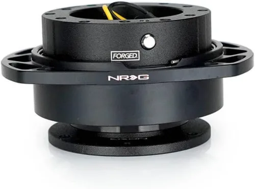 Miniatura 3 de NRG Innovations NRG-SRK-257BK-BK Kit de liberación rápida para volante Gen 2.0, adaptador, cuerpo negro/anillo recortado negro, patrón de pernos