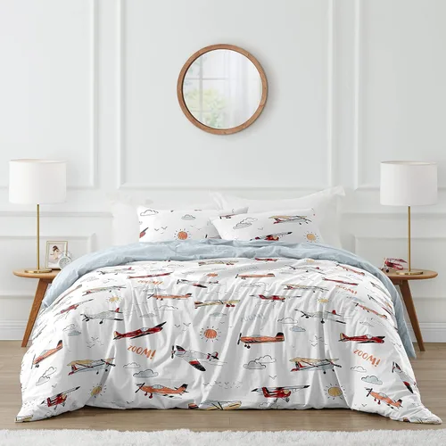 Miniatura 12 de Sweet Jojo Designs Anchors Away - Juego de ropa de cama de 3 piezas para niños, color azul marino y blanco, tamaño matrimonial/queen