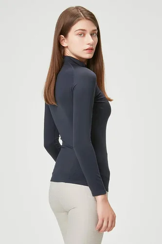 Miniatura 3 de DEVOPS - Paquete de 2 camisas de manga larga térmicas de cuello tortuga para mujer de comprensión, para usar debajo de la ropa
