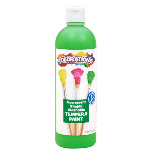 Miniatura 13 de Colorations WSTBK - Témpera lavable simple, color negro Azul Fluorescente (Fluorescent Blue)