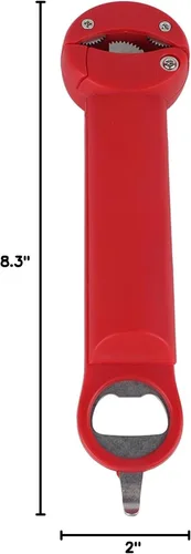 Miniatura 7 de Tornillo ajustable de acero inoxidable 3 en 1 Abrebotellas retráctil multifuncional Abrebotellas Abrebotellas Herramienta auxiliar de apertura