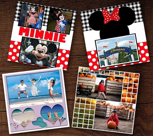 Miniatura 4 de Hamilco Papel de cartulina blanco para álbumes de recortes, 12 x 12 a 80 libras, cubierta de papel pesado para álbumes de recortes, tarjetas