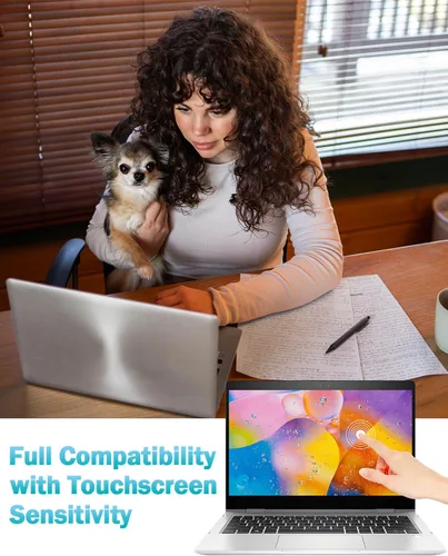 Miniatura 4 de F FORITO Paquete de 2 protectores de pantalla para laptop de 15.6 pulgadas, protector de pantalla de computadora compatible