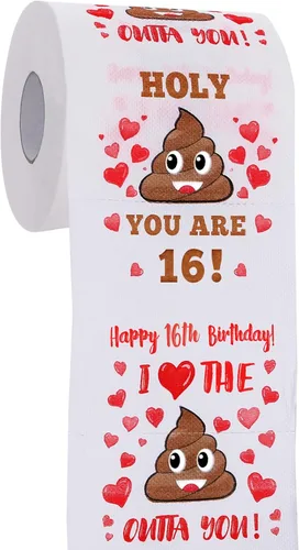 Miniatura 8 de Regalos de cumpleaños 21 para ella y él - Papel higiénico de broma divertido - Decoraciones de cumpleaños 21, suministros de fiesta, recuerdos