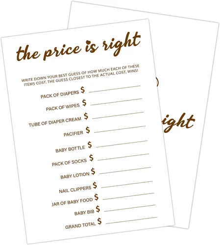 Miniatura 6 de 30 PCS Tarjetas de Predicciones y Consejos de Bebé Oso, Juego de Baby Shower para Niño Niña, Neutral de Género Fiesta de Revelación de Género