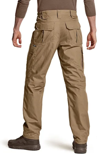 Miniatura 2 de CQR Pantalones tácticos tipo cargo, para hombre, tejido Ripstop, resistentes al agua, ligeros, para uso diario, para el trabajo, senderismo