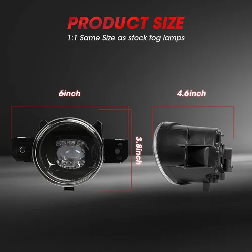 Miniatura 9 de Nueva Versión Luz Antiniebla LED de Reemplazo Para 2004-2018 Nissan Sentra /11-14 Nissan Maxima/Altima Sedan 07 en adelante/14-16 Rogue/08-10