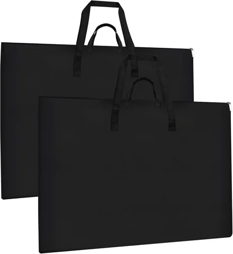 Miniatura 11 de Bolsa de Portafolio de Arte ZKOO, Estuche de Portafolio de Lienzo de Arte Ligero con Correa de Hombro de Nylon, Estuche de Almacenamiento Portátil