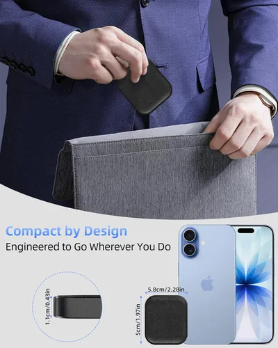 Miniatura 5 de para Cargador de Airpod, Cargador Inalámbrico Diseñado para Airpods 4(ANC)/3ra/2da Gen, para Nuevo AirPod Pro 3 (2025)/ 2da Gen, Auriculares Negro