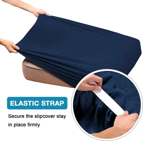 Miniatura 4 de Funda de cojín de alta elasticidad, para sofá, funda de cojín protectora para sofá, para asiento de sofá, cubierta para sofá suave, flexible
