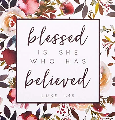Miniatura 2 de Blessed is She Luke 145 cuaderno de diario de tapa dura, 8 pulgadas