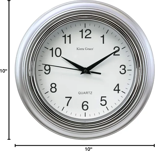 Miniatura 8 de Reloj redondo de pared Kiera Grace Aster, 10 pulgadas