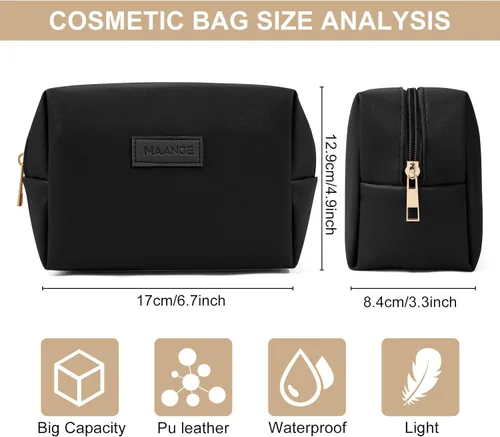 Miniatura 3 de Bolsa de maquillaje, Negro