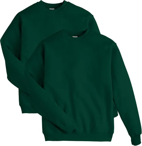 Miniatura 31 de Hanes EcoSmart - Sudadera de forro polar con cuello redondo para hombre, disponible en tallas grandes y altas, paquete de 1 o 2