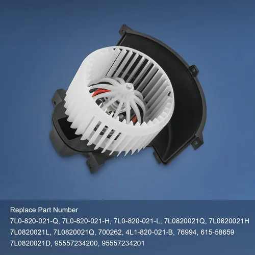 Miniatura 3 de JDMSPEED Motor del ventilador de calentador y jaula delantera de repuesto para Audi Q7 2007-2015, repuesto para Volkswagen VW Touareg 2004-2010