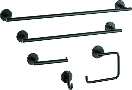 Miniatura 5 de Delta Trinsic - Soporte para papel higiénico y toallero en negro mate