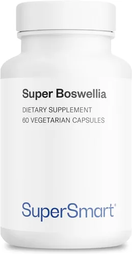 Supersmart - Extracto de Super Boswellia 100 mg por día (patentado y de alta resistencia) - Suplemento ApresFlex Boswellia Serrata - 20% AKBA | Sin