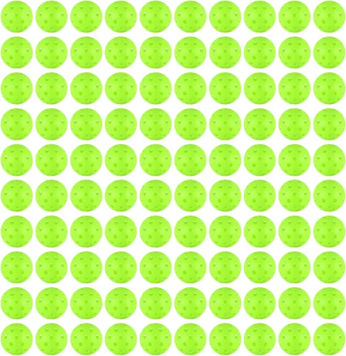 4/6/12/20/50/100 bolas de pickleball, bolas de pickleball de 40 agujeros para exteriores, juego de bolas de pepinillo espaciadas de precisión de 100