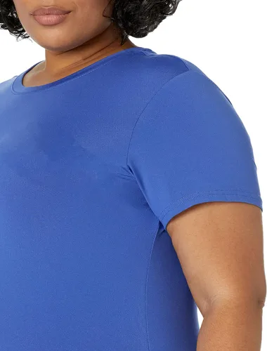 Miniatura 3 de Tienda Essentials - Camiseta de manga corta Tech Stretch y con cuello redondo para mujer paquete de 2