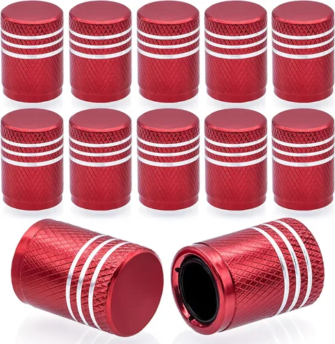 Miniatura 34 de 4 piezas tapones de válvula de neumático en forma de dados, cubiertas universales de válvula de neumático a prueba de polvo con núcleo de cobre